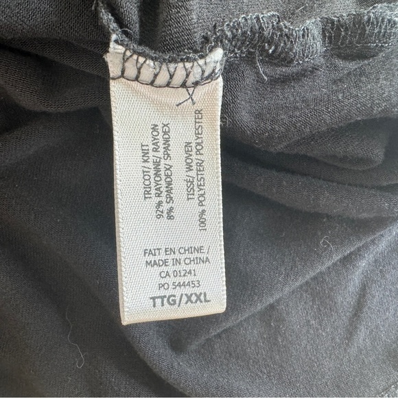 Contemporaine Black 3/4 Sleeve Front Pockets Pullover Blouse Womens Size XXL - Picture 13 of 13